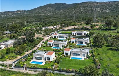 Bodrum Kızılağaç satılık tek kat lüks sıfır villa