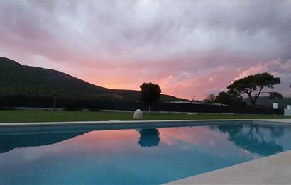 Bodrum Kızılağaç satılık tek kat lüks sıfır villa