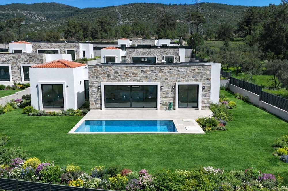 Bodrum Kızılağaç satılık tek kat lüks sıfır villa
