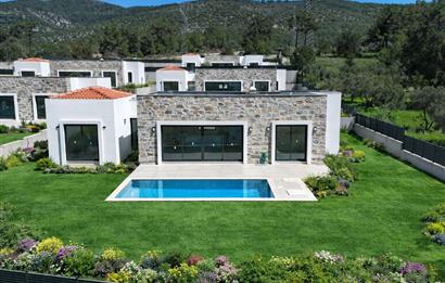 Bodrum Kızılağaç satılık tek kat lüks sıfır villa
