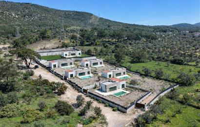 Bodrum Kızılağaç satılık tek kat lüks sıfır villa