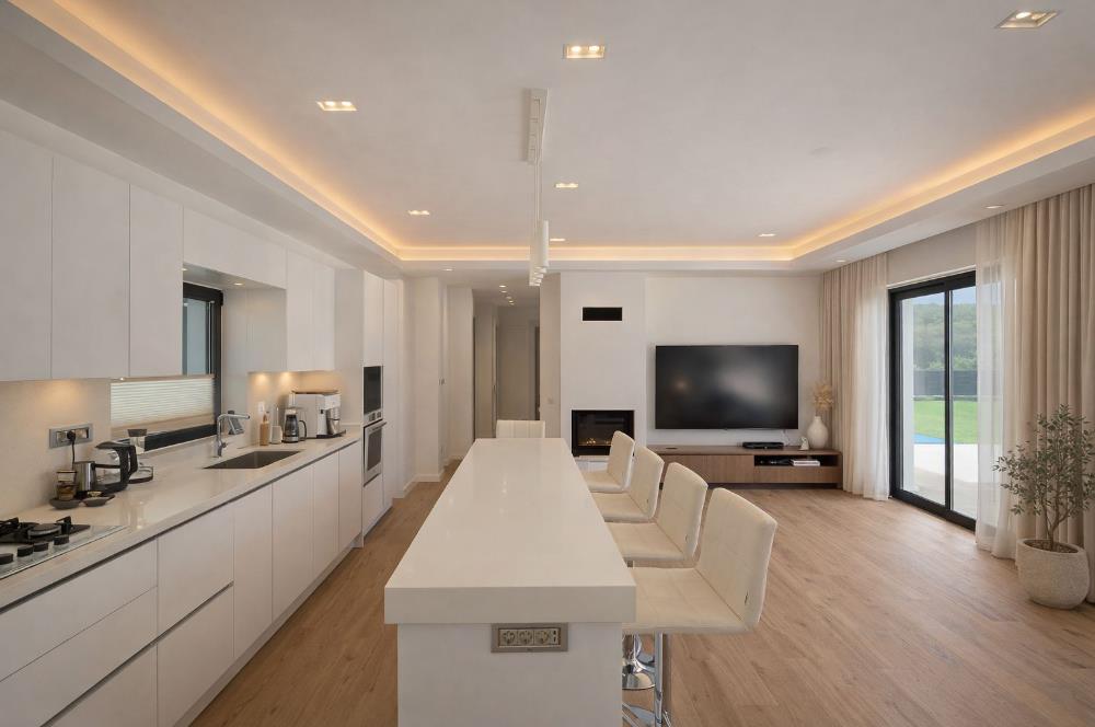 Bodrum Kızılağaç satılık tek kat lüks sıfır villa