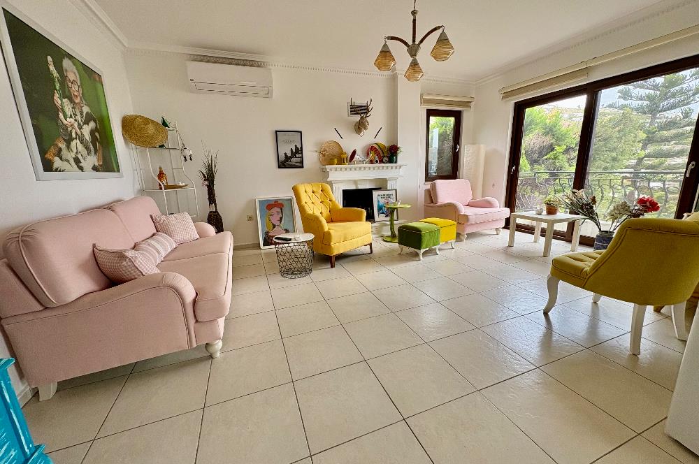 Bodrum Gündoğan Kiralık Tatil Evi | Deniz Manzaralı, Plaja Yürüme Mesafesinde, Özel Bahçeli Lüks Dubleks