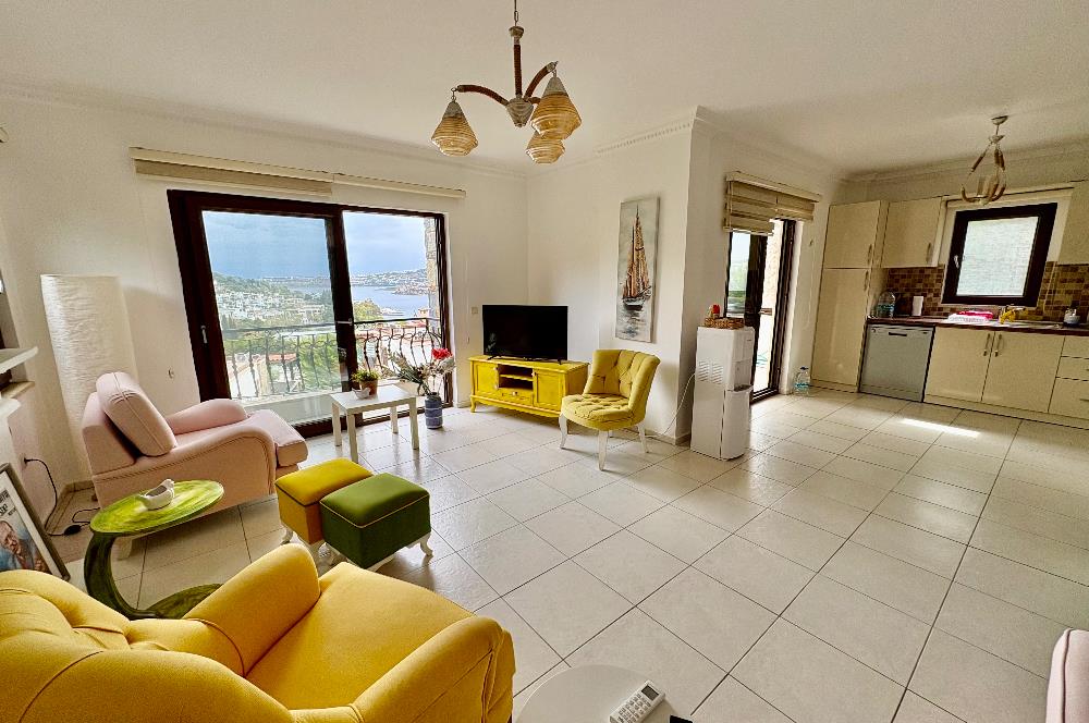 Bodrum Gündoğan Kiralık Tatil Evi | Deniz Manzaralı, Plaja Yürüme Mesafesinde, Özel Bahçeli Lüks Dubleks