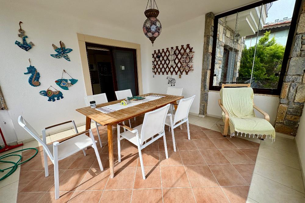 Bodrum Gündoğan Kiralık Tatil Evi | Deniz Manzaralı, Plaja Yürüme Mesafesinde, Özel Bahçeli Lüks Dubleks