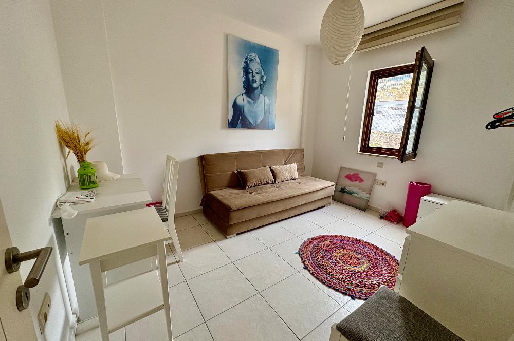 Bodrum Gündoğan Kiralık Tatil Evi | Deniz Manzaralı, Plaja Yürüme Mesafesinde, Özel Bahçeli Lüks Dubleks