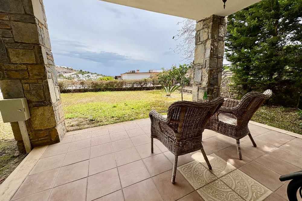 Bodrum Gündoğan Kiralık Tatil Evi | Deniz Manzaralı, Plaja Yürüme Mesafesinde, Özel Bahçeli Lüks Dubleks