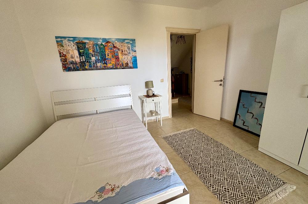 Bodrum Gündoğan Kiralık Tatil Evi | Deniz Manzaralı, Plaja Yürüme Mesafesinde, Özel Bahçeli Lüks Dubleks