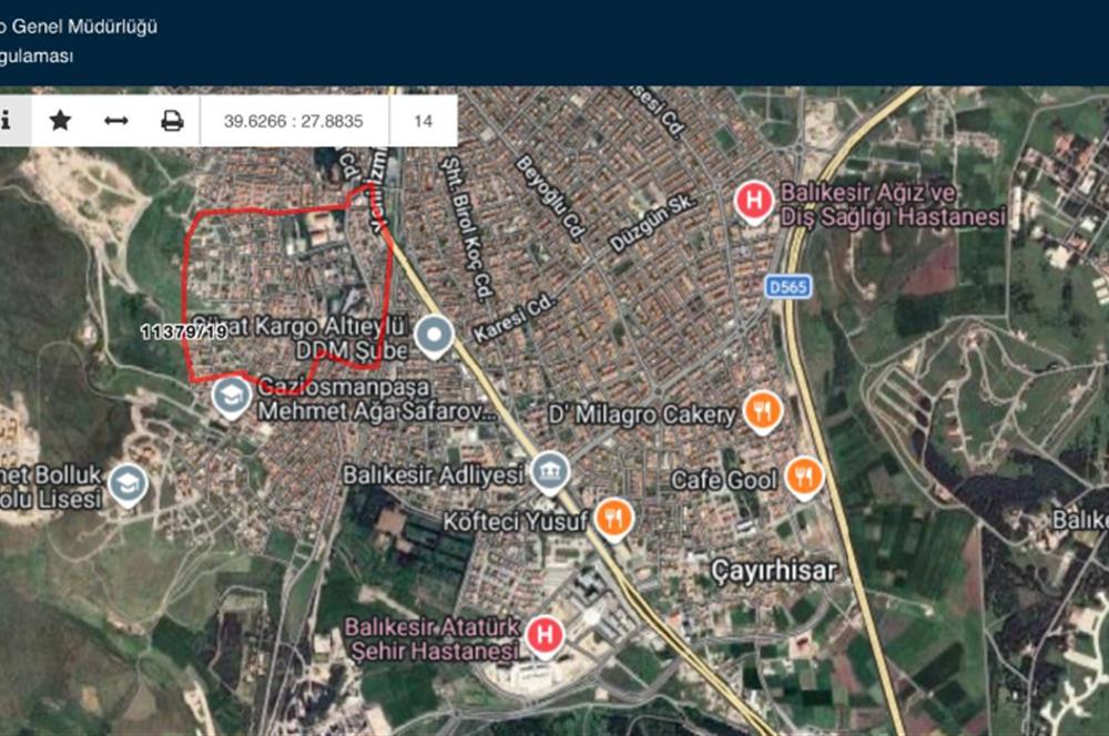 ALTIEYLÜL YILDIZ MH. MERKEZİ KONUMDA SATILIK 250 M2 ARSA