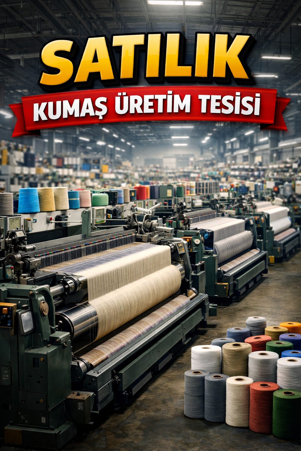 Kahramanmaraş'ta Satılık Aktif Çalışan Tekstil Fabrikası