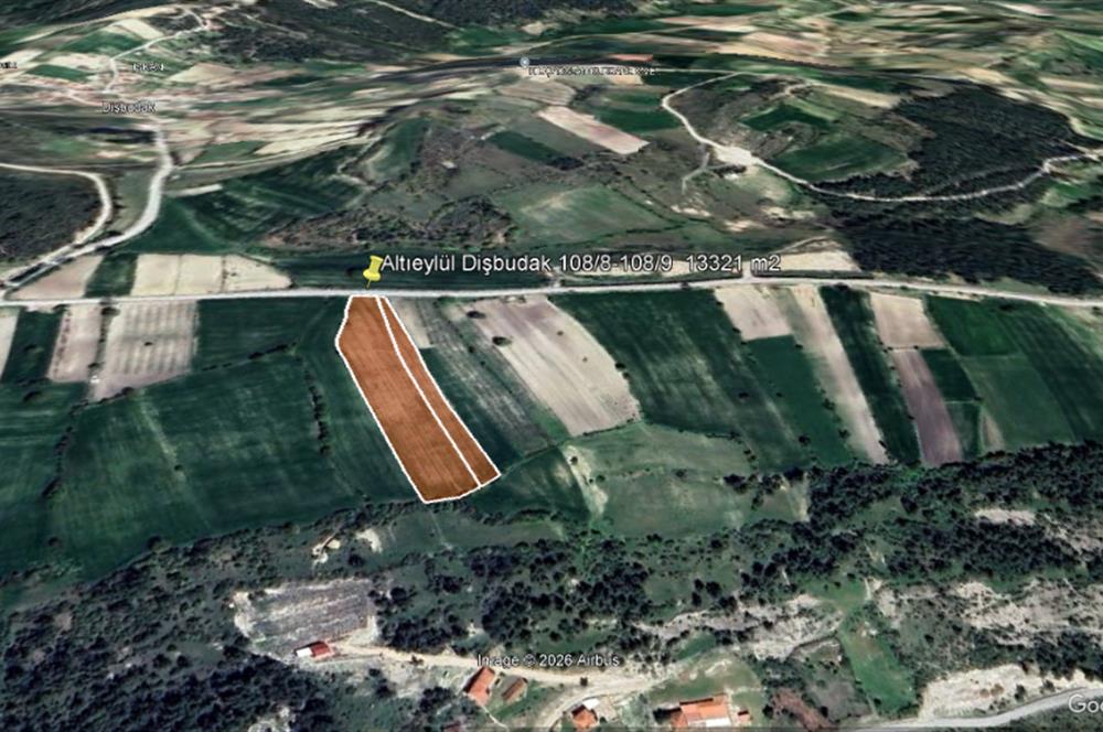 C21 BAL'DAN DİŞBUDAK'TA 13321 M2 ASFALTA CEPHE SATILIK CEVİZLİK