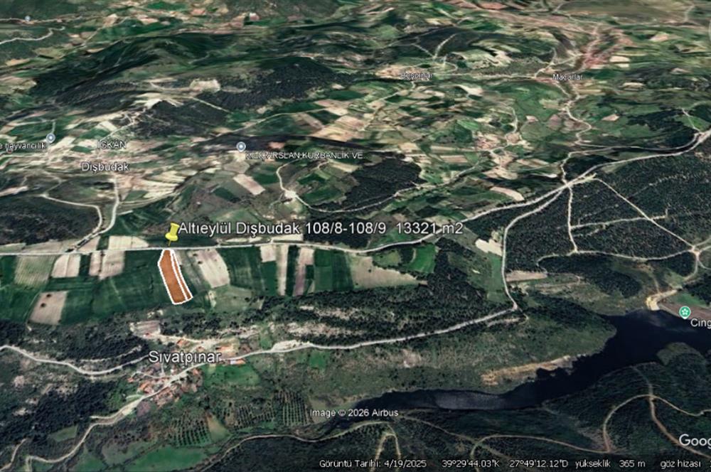 C21 BAL'DAN DİŞBUDAK'TA 13321 M2 ASFALTA CEPHE SATILIK CEVİZLİK