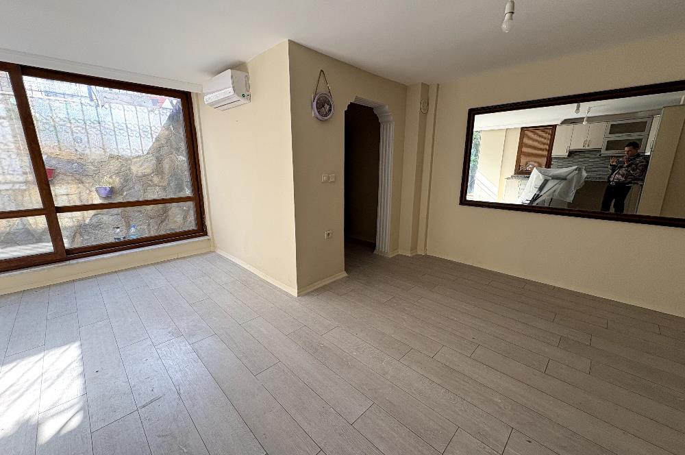 Bodrum Yokuşbaşı'nda Yeni Tadilatlı Kiralık Bahçeli 1+1 Daire