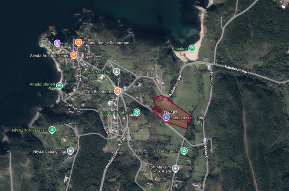 BEYKOZ ANADOLU FENERİ’NDE YATIRIMLIK 1.409 m² HİSSE