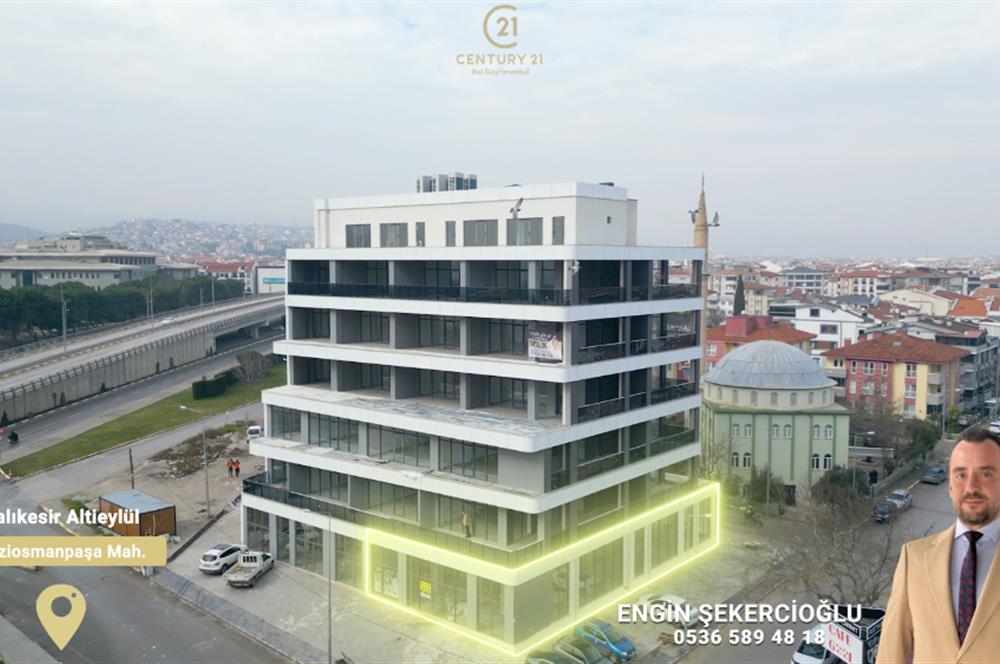 Balıkesir'de Ticaretin Merkezinde 46Mt Cepheli,Prestijli Kiralık
