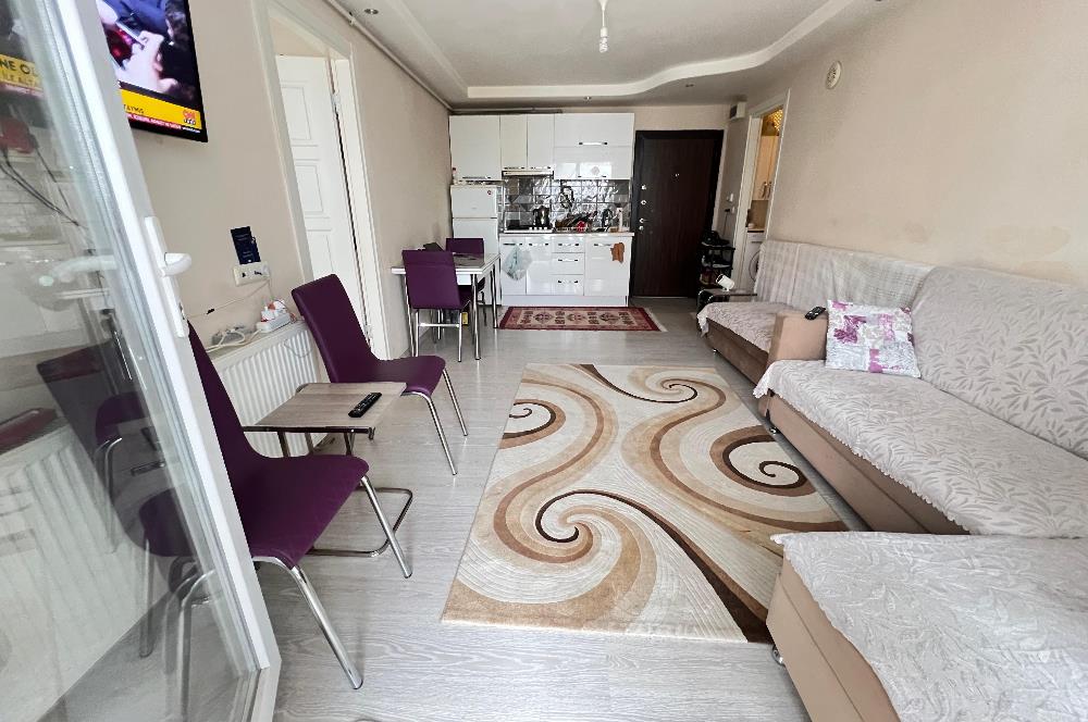 PLEVNE MAH ÖĞRETMEN EVİ KARŞISI SATILIK ARA KAT EŞYALI 1+1 DAİRE