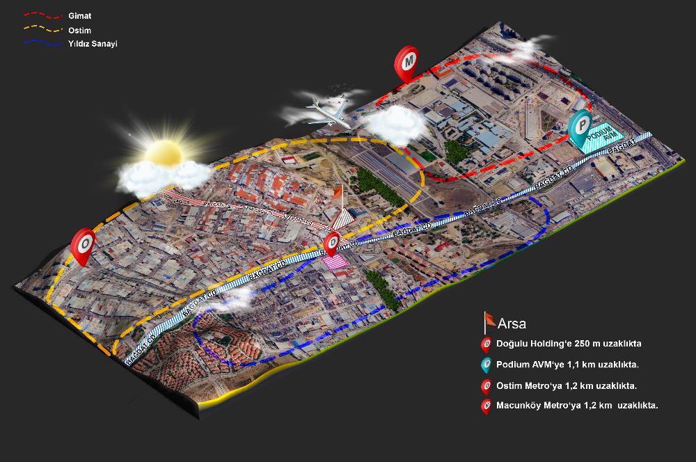 OSTİM POZİTİF CENTER’DA 55 m² KİRALIK MODERN OFİS