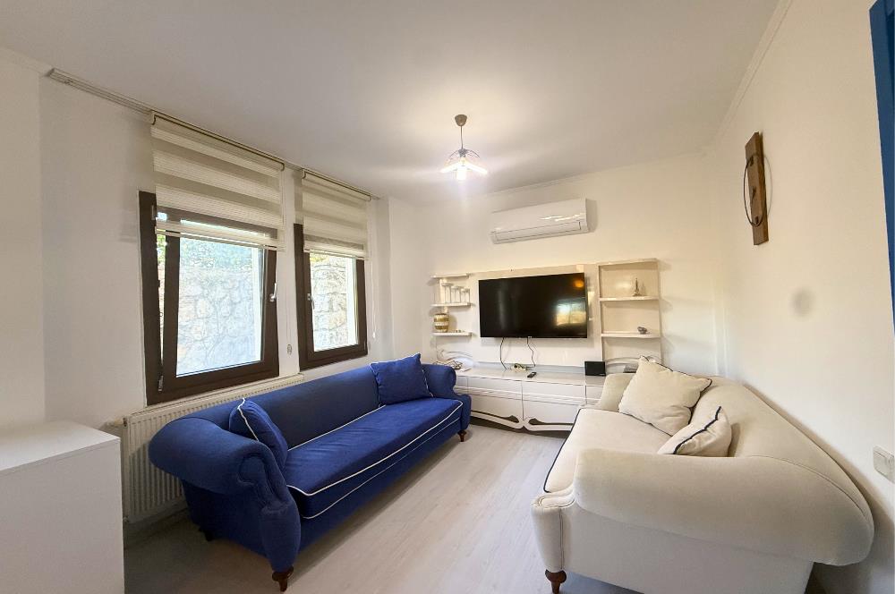 Bodrum Gündoğan Plajlı Sitede Kiralık Eşyalı 2+1 