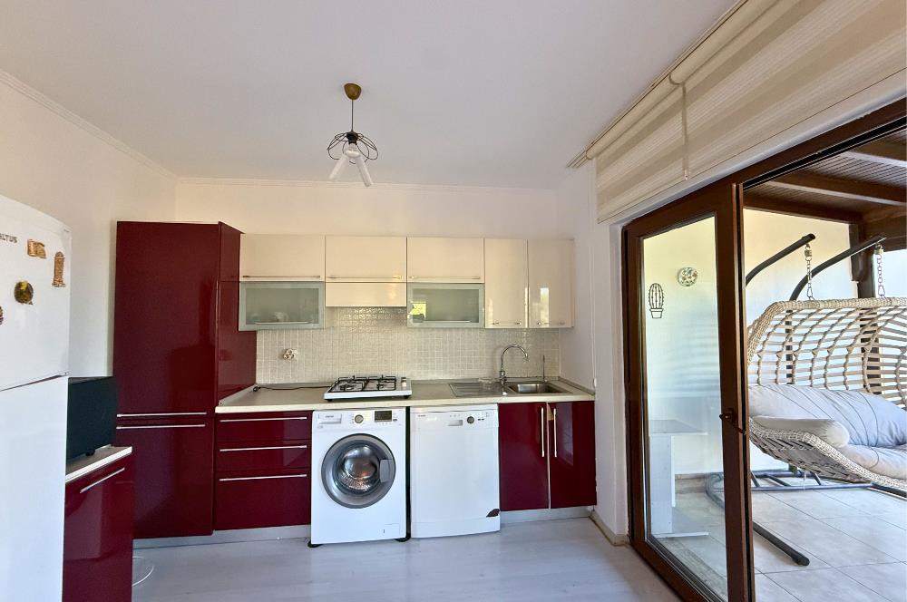 Bodrum Gündoğan Plajlı Sitede Kiralık Eşyalı 2+1 