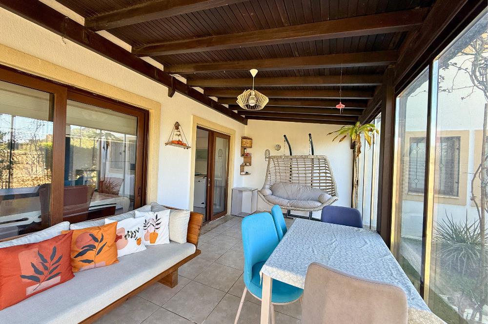 Bodrum Gündoğan Plajlı Sitede Kiralık Eşyalı 2+1 