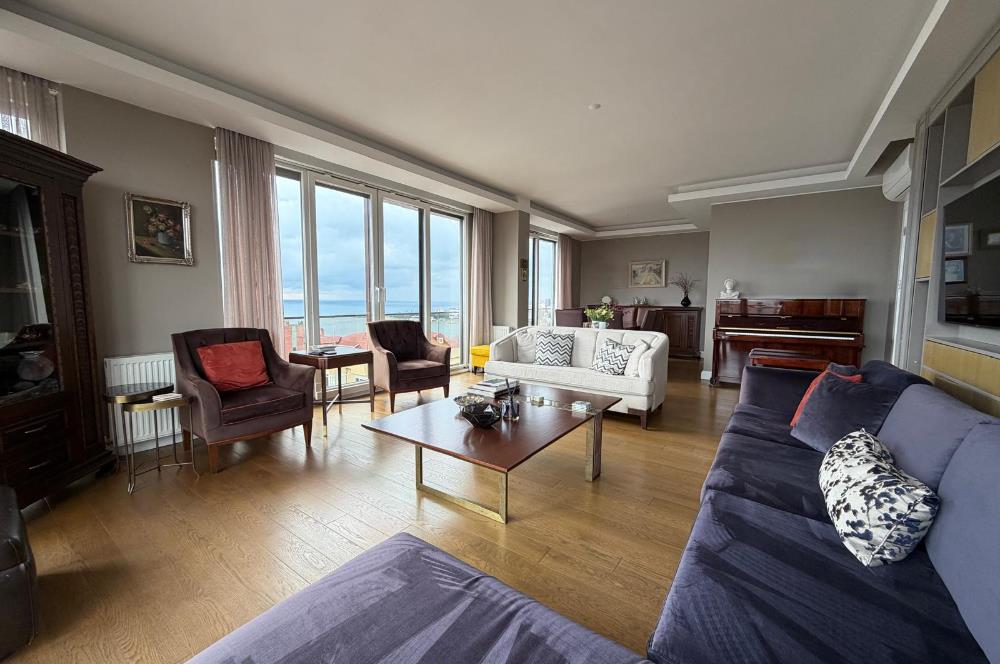 CADDEBOSTAN SAHİLDE FULL DENİZ MANZARALI 5+1 DUBLEKS DAİRE