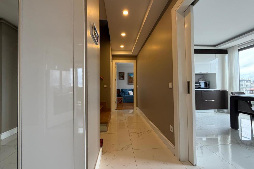 CADDEBOSTAN SAHİLDE FULL DENİZ MANZARALI 5+1 DUBLEKS DAİRE