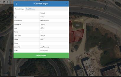 KOCAELİ ,GEBZE ESKİHİSAR FERİBOT YOLU ÜZERİ 3345m2 KİRALIK ARSA