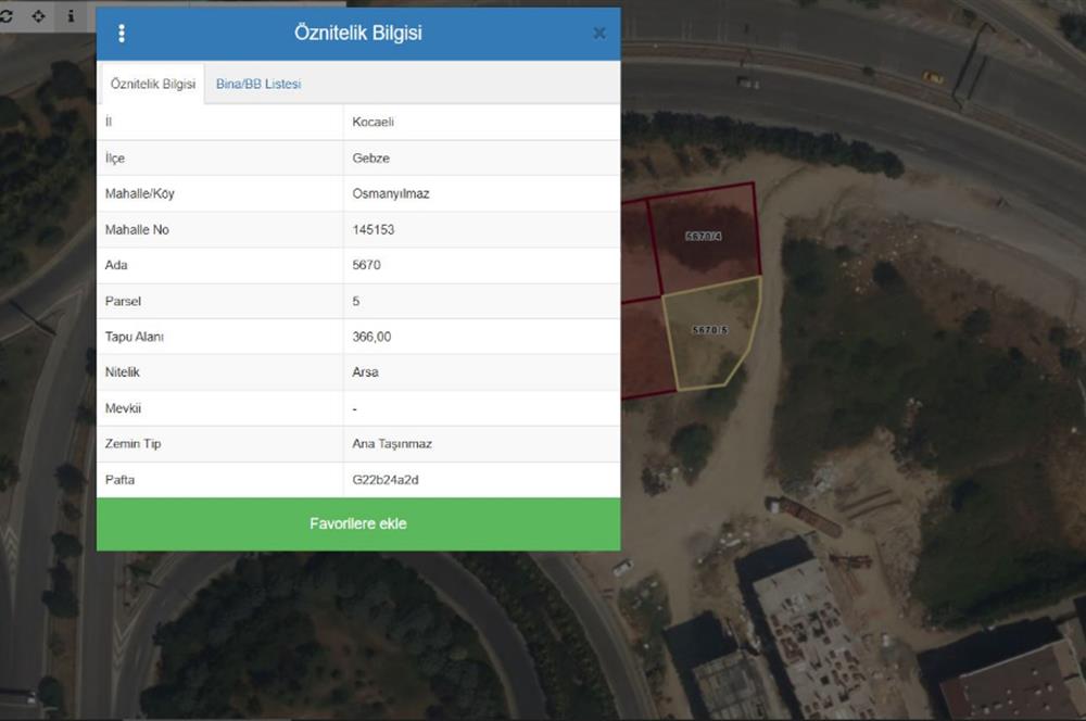 KOCAELİ ,GEBZE ESKİHİSAR FERİBOT YOLU ÜZERİ 3345m2 KİRALIK ARSA