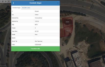 KOCAELİ ,GEBZE ESKİHİSAR FERİBOT YOLU ÜZERİ 3345m2 KİRALIK ARSA