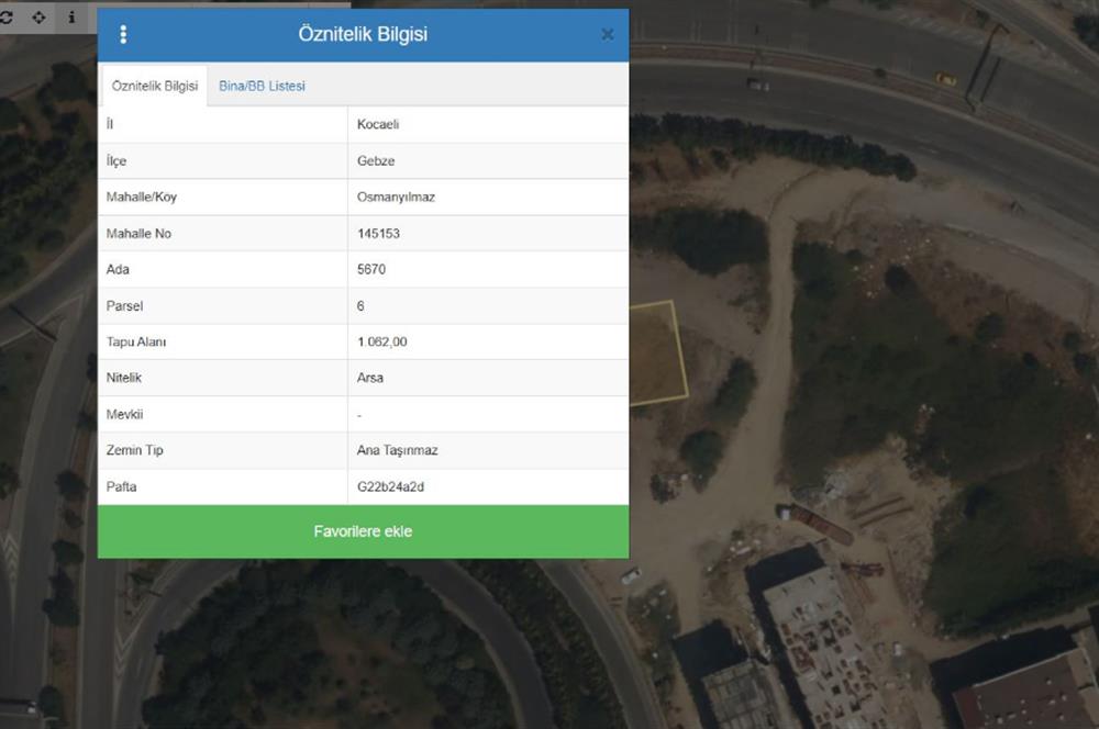 KOCAELİ ,GEBZE ESKİHİSAR FERİBOT YOLU ÜZERİ 3345m2 KİRALIK ARSA