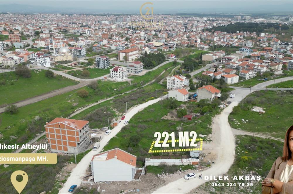 1312016287 CENTURY 21 BAL'DAN GAZİOSMANPAŞA'DA SATILIK 221 M2 ARSA