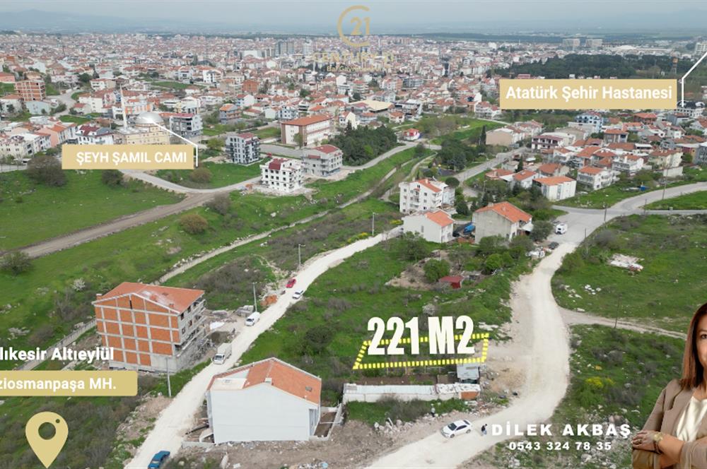 1312016287 CENTURY 21 BAL'DAN GAZİOSMANPAŞA'DA SATILIK 221 M2 ARSA