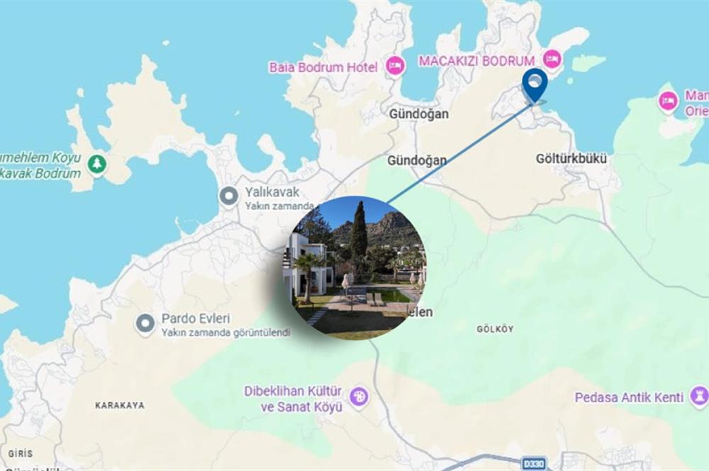 Türkbükü'nde Havuzlu Site İçinde Eşyalı Bahçe Dubleksi