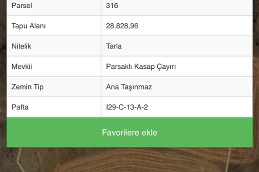 BEYNAM ORMANLARINDA SATILIK YATIRIMLIK ARSA