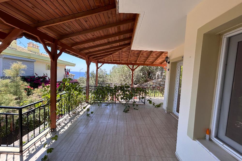 Önü Kapanmaz Full Deniz Manzaralı, Özel Plajlı Site İçinde Dubleks