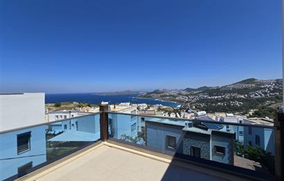 Bodrum Gümüşlükte Deniz Manzaralı 3+2 Satılık Tripleks