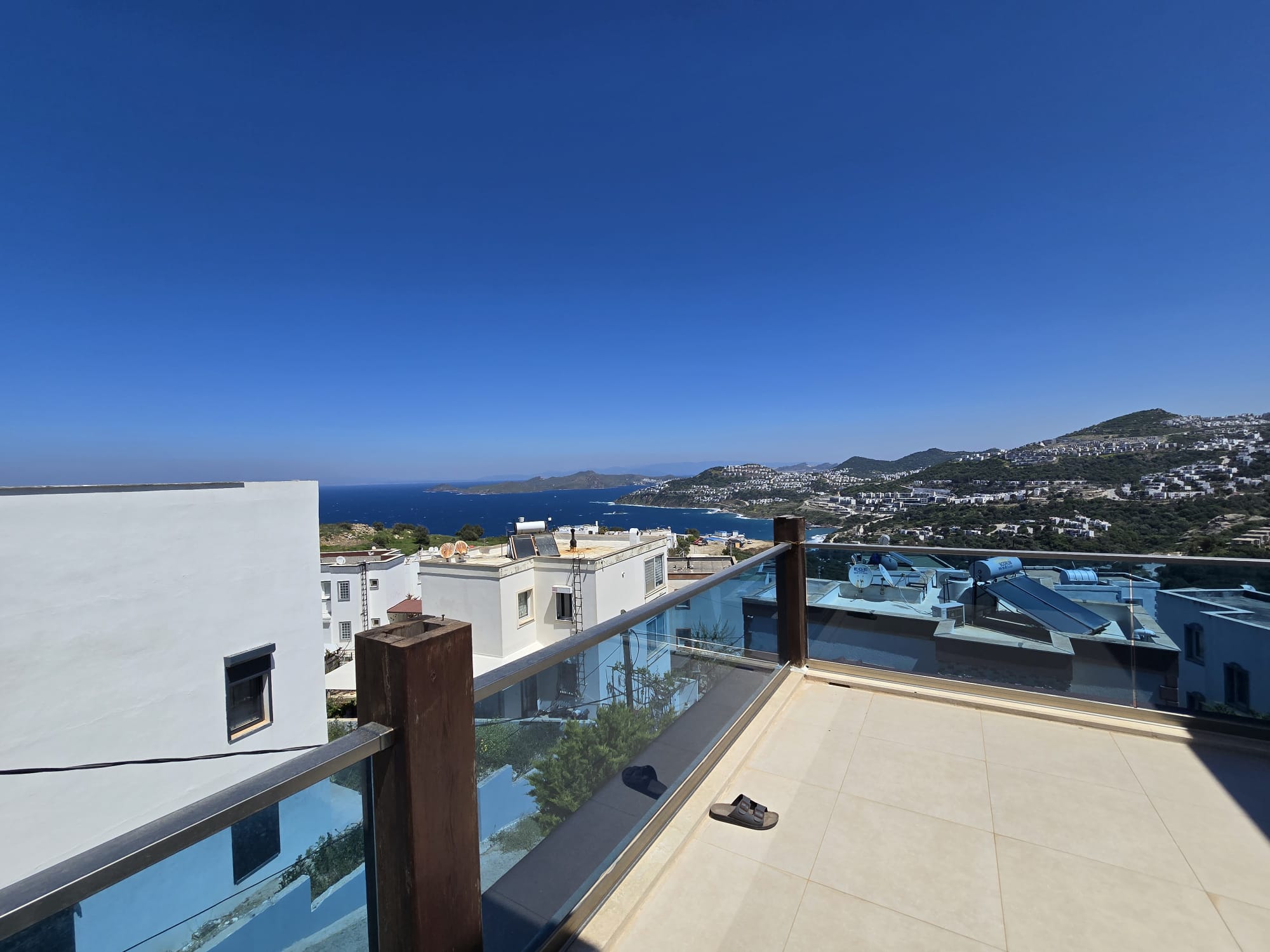 Bodrum Gümüşlükte Deniz Manzaralı 3+2 Satılık Tripleks