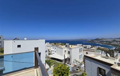 Bodrum Gümüşlükte Deniz Manzaralı 3+2 Satılık Tripleks