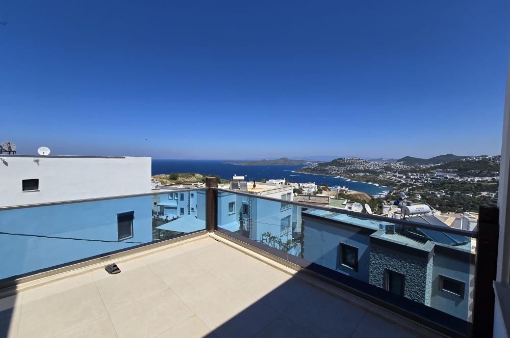 Bodrum Gümüşlükte Deniz Manzaralı 3+2 Satılık Tripleks