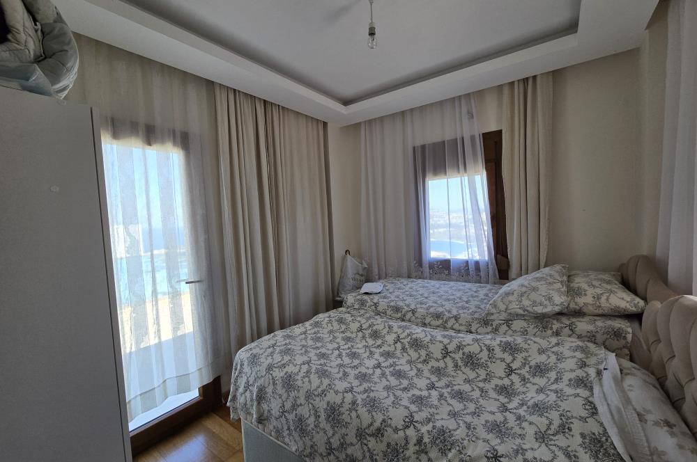 Bodrum Gümüşlükte Deniz Manzaralı 3+2 Satılık Tripleks