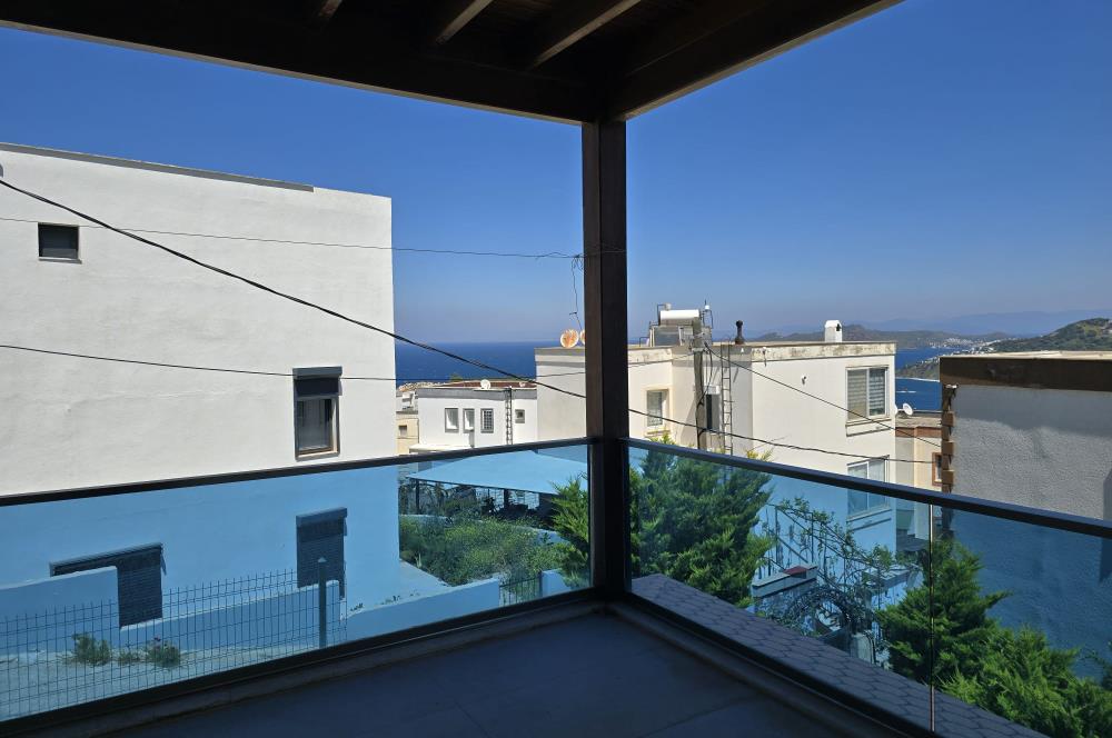 Bodrum Gümüşlükte Deniz Manzaralı 3+2 Satılık Tripleks