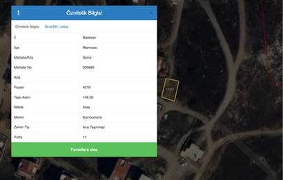Avşa Adası Deniz Mahallesi’nde Satılık İmarlı Arsa – 148 m² Yatırım Fırsatı