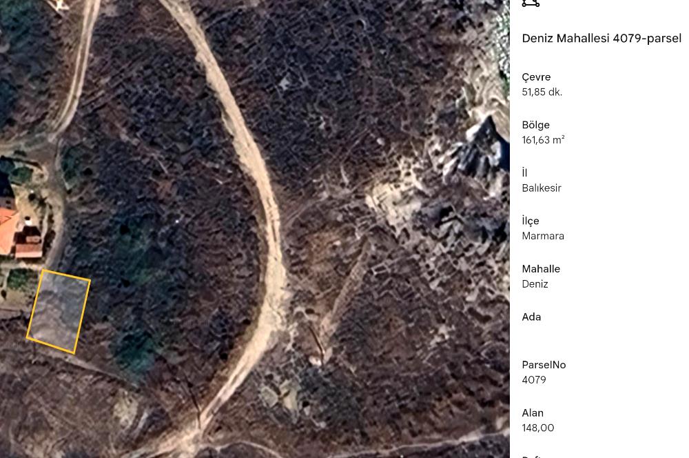 Avşa Adası Deniz Mahallesi’nde Satılık İmarlı Arsa – 148 m² Yatırım Fırsatı