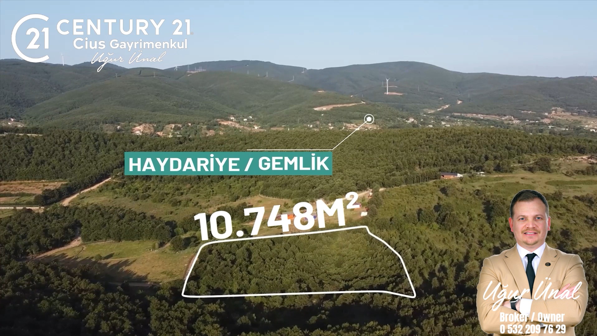 C21 Cius;Haydariyede Yatırıma Uygun 10.748m2 Yolu Açılmış Arazi