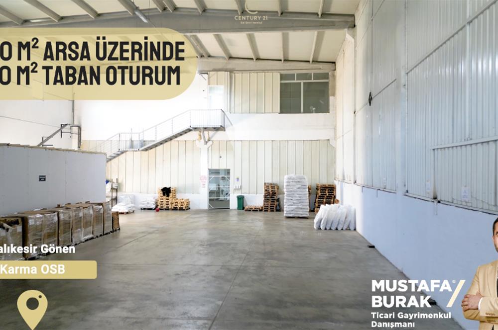 CENTURY 21 BAL'DAN GÖNEN DERİ İHTİSAS VE KARMA OSB’DE  3.500 m² KAPALI ALANLI  ÜÇ YAŞINDA YÜKSEK NİTELİKLİ SATILIK FABRİKA