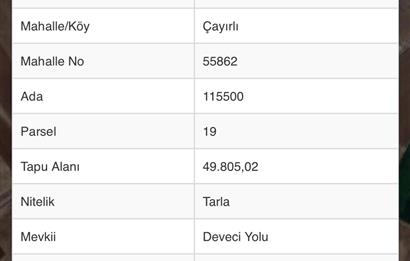 GÖLBAŞI ÇAYIRLI'DA SATILIK TARLA