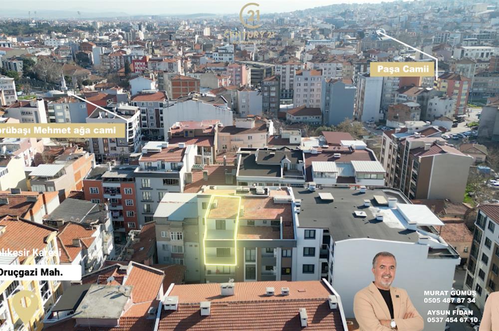  C21 BAL'DAN 1.ORUÇGAZİ MAH 3+1 SATILIK SIFIR DUBLEKS DAİRE  