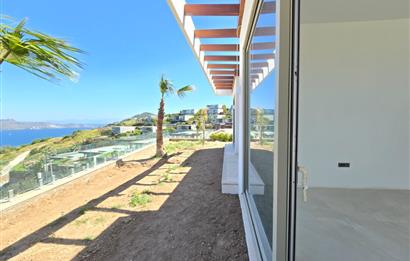 Bodrum Yalıkavak Panaromik deniz manzaralı satılık tek kat sıfır villa