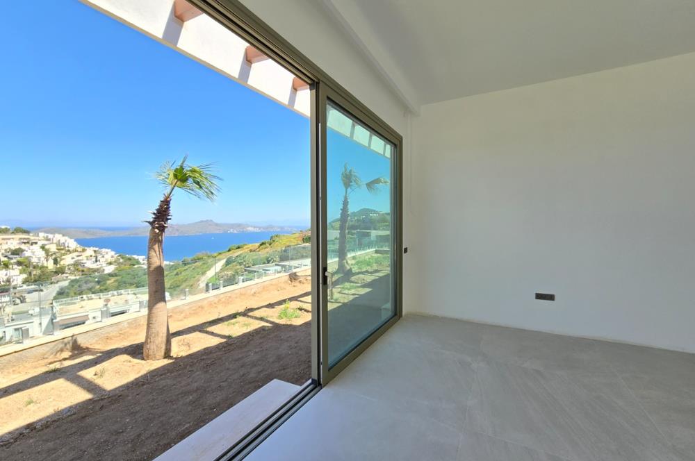 Bodrum Yalıkavak Panaromik deniz manzaralı satılık tek kat sıfır villa