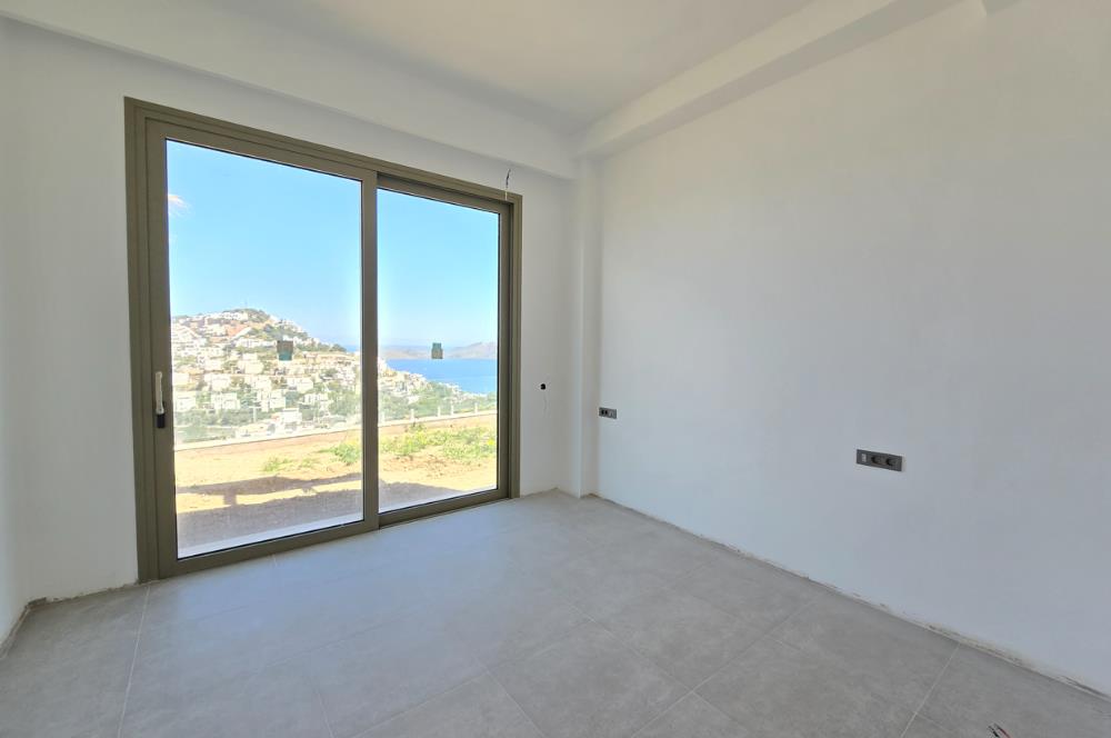 Bodrum Yalıkavak Panaromik deniz manzaralı satılık tek kat sıfır villa